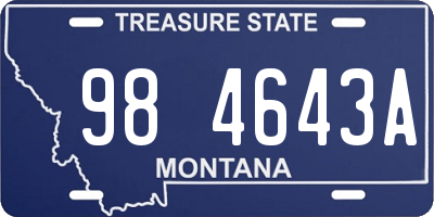 MT license plate 984643A