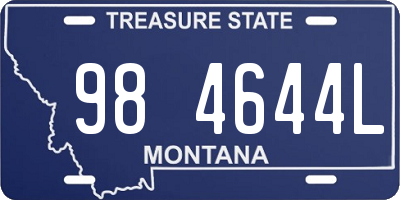 MT license plate 984644L