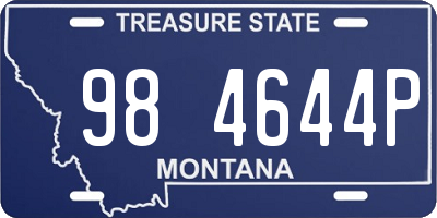 MT license plate 984644P