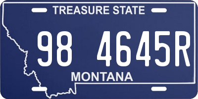 MT license plate 984645R
