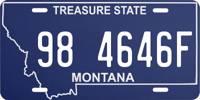 MT license plate 984646F