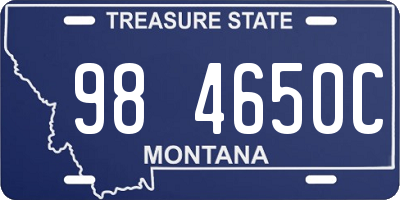 MT license plate 984650C