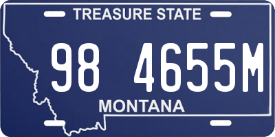 MT license plate 984655M