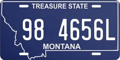 MT license plate 984656L