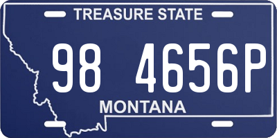 MT license plate 984656P
