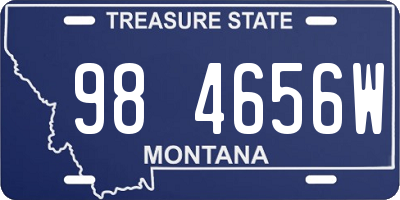 MT license plate 984656W