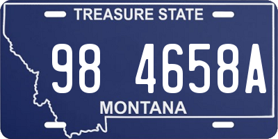 MT license plate 984658A