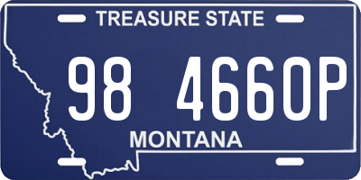 MT license plate 984660P