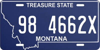 MT license plate 984662X