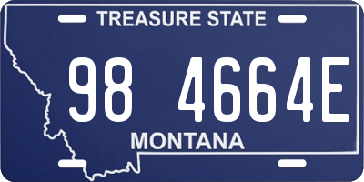 MT license plate 984664E