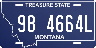 MT license plate 984664L