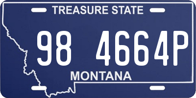 MT license plate 984664P
