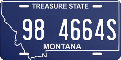 MT license plate 984664S