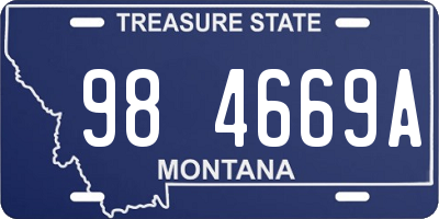 MT license plate 984669A