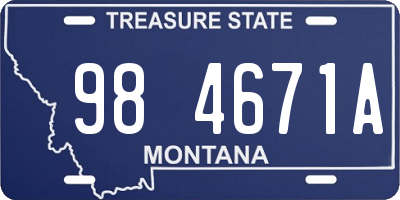 MT license plate 984671A