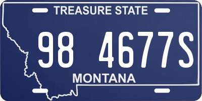 MT license plate 984677S