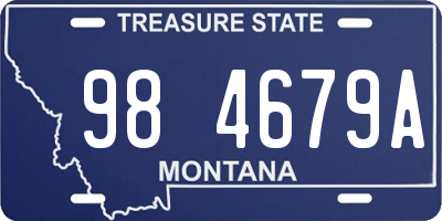 MT license plate 984679A