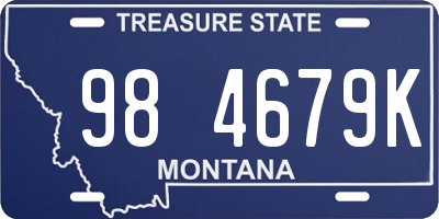 MT license plate 984679K