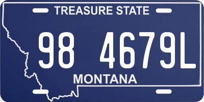 MT license plate 984679L