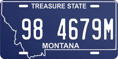 MT license plate 984679M