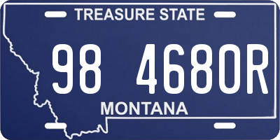 MT license plate 984680R