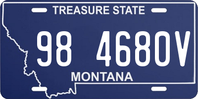 MT license plate 984680V