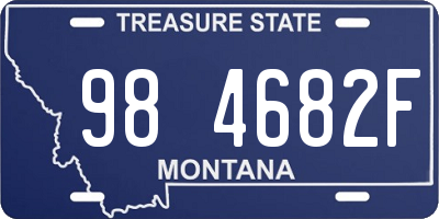 MT license plate 984682F