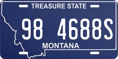 MT license plate 984688S