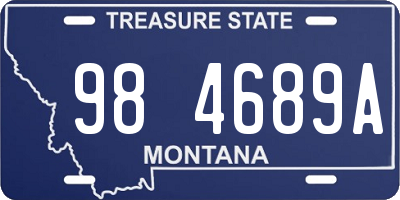MT license plate 984689A