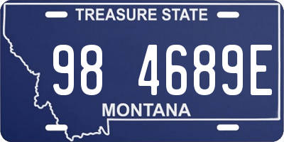 MT license plate 984689E