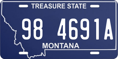 MT license plate 984691A