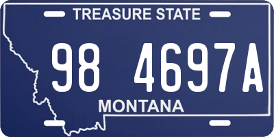 MT license plate 984697A