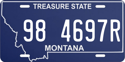 MT license plate 984697R