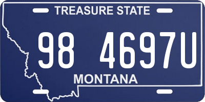 MT license plate 984697U