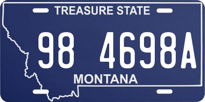 MT license plate 984698A