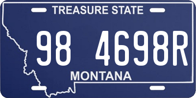 MT license plate 984698R