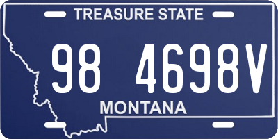 MT license plate 984698V