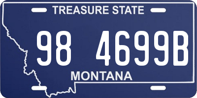 MT license plate 984699B