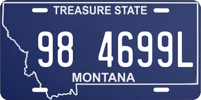 MT license plate 984699L