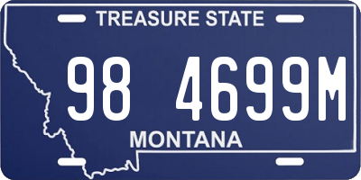 MT license plate 984699M