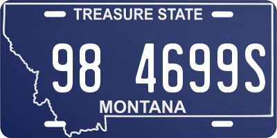 MT license plate 984699S