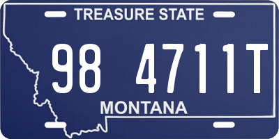 MT license plate 984711T