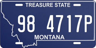 MT license plate 984717P