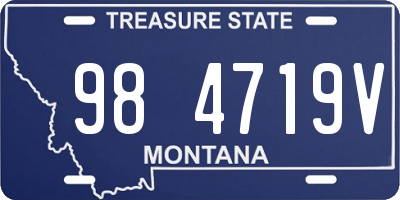 MT license plate 984719V