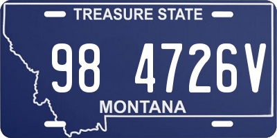 MT license plate 984726V