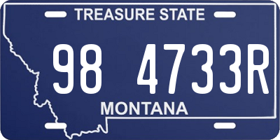 MT license plate 984733R