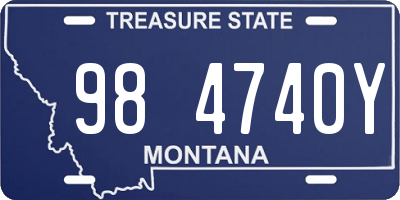 MT license plate 984740Y