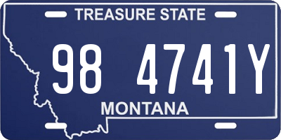 MT license plate 984741Y