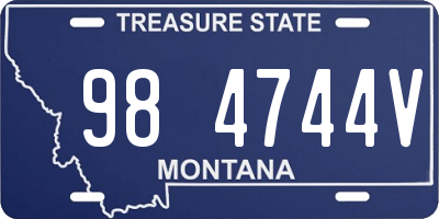 MT license plate 984744V