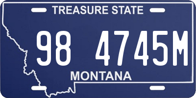 MT license plate 984745M